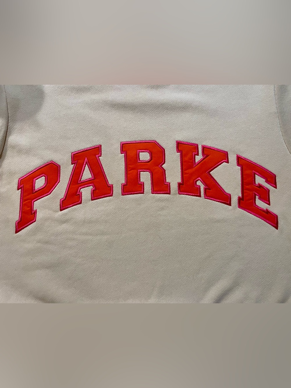 PARKE x Dunkin’ Varsity Mockneck Sweatshirt S/M + Tumbler RARE - Picture 4 of 8